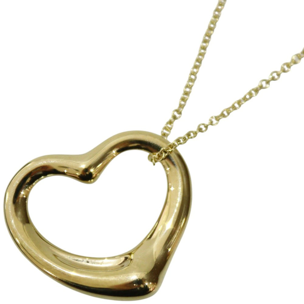 Tiffany Co Open Heart Pendant Necklace Elsa Peretti Sterling Silver